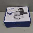 TEEHO TE004 Keyless Entry Keypad Door Lock with Handle - Smart Digital Electronic Lock for Interior Door with Anti-Peeping, Auto Lock & Passage Mode - Easy Installation - Matte Black