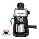 Steam Espresso Machine Espresso Maker Cappuccino Latte Machine with Steam Milk Frother and Mug 3.5 Bar 4 Cup