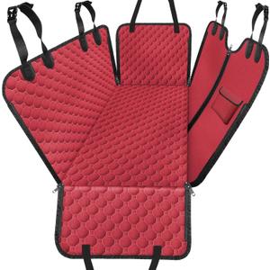 Mancro Dog Car Seat Cover for Back Seat, 2025 Upgraded 600D Heavy Duty Waterproof & Scratch-Resistant Dog Hammock for Car, Back Seat Pet Cover for Dogs with Sedan, Trucks and SUVs, Standard, Red (Standard (54" W x 55" L)) Mancro Dog Car Seat Cover for Back Seat, 2025 Upgraded 600D Heavy Duty Waterproof & Scratch-Resistant Dog Hammock for Car, Back Seat Pet Cover for Dogs with Sedan, Trucks and SUVs, Standard, Red (Standard (54" W x 55" L))