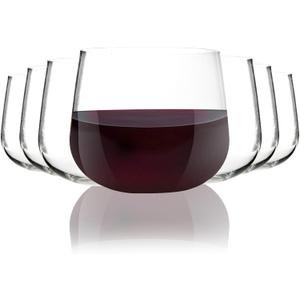 Youngever 12 Pack Plastic Red Wine Glasses, 10 Ounce Shatterproof Wine Glasses