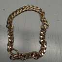 19MM Thick Light Metal 18K Gold Plated Metal Dog Cuban Link Collar,Gold Dog Chain Collar for Large Dogs - 22 Inches Gold Dog Necklace Collar