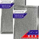 Air Filter Factory Replacement For Frigidaire 5303319568 Microwave Oven 12-Layer Aluminum Grease Filter 2-Pack
