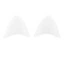 Motoforti 2pcs Cat Ears Style Attachments Helmet Decoration Accessories Self Adhesive Universal Helmet Cover Sticker for Motorcycle Bicycle Scooter White TPU