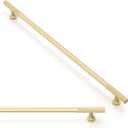 Asimerdeco 6 Pack Brushed Gold Cabinet Pulls 12.6 Inch(320mm) Kitchen Cabinet Handles Solid Zinc Alloy Cabinet Hardware Drawer Pulls