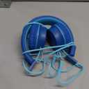 iRAG J01 Kids Headphones Foldable Stereo Tangle-Free 5ft Long Cord 3.5mm Jack Plug in Wired On-Ear Headset for iPad/Amazon Kindle Fire/Toddler/Boys/Girls/School/Laptop/Tablet(Ocean Blue)