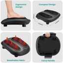 Nekteck Foot Massager with Heat, Shiatsu Heated Electric Kneading Foot Massager Machine for Neuropathy, Plantar Fasciitis, Feet Massage for Pain Relief, Circulation, Ideal Gifts for Man Woman Her Him