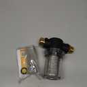 Twinkle Star Hose Filter Attachment Line Water Hose Filter with 100 Mesh and 40 Mesh Screen, 2Pcs O-Ring, Garden Hose Filter Pressure Washer Inlet for RV Camping Car Wash Water Hose