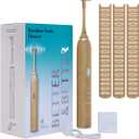 Better & Better Bamboo Sonic Electric Flosser for Teeth | Electric Dental Flosser for Sensitive Gums & Deep Cleaning w/ 4 Flossing Modes | Rechargeable, Dentist Recommended & Water Floss Alternative