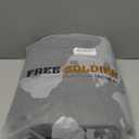 FREE SOLDIER Mens Snow Bibs Ski Pants Softshell Waterproof Insulated Warm Snow Pants Windproof Ski Bib Overalls (X-Large/30" Inseam, Gray)