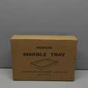 Marble Bathroom Tray for Countertop & Home Decor, Natural Decorative Marble Tray for Jewelry & Perfume Organizer, Luxury Stone Vanity Trays for Dresser, Kitchen Counter, 12" x 8", Green