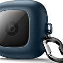 SURITCH for Powerbeats Pro Case Cover, Shockproof Magnetic Cases for Beats Powerbeats Pro Wireless Earbuds, Protective Cover with Magnetic Lid Lock & Carabiner, Full-Body Drop Protection, Navy