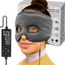 sticro Sinus Relief Mask Moist Heat with 3 Temp Settings, Ex-Large Headache Mask Electric Face Heating Pad for Sinus Pressure Relief, Migraine, Tension Headache Relief (Gray)