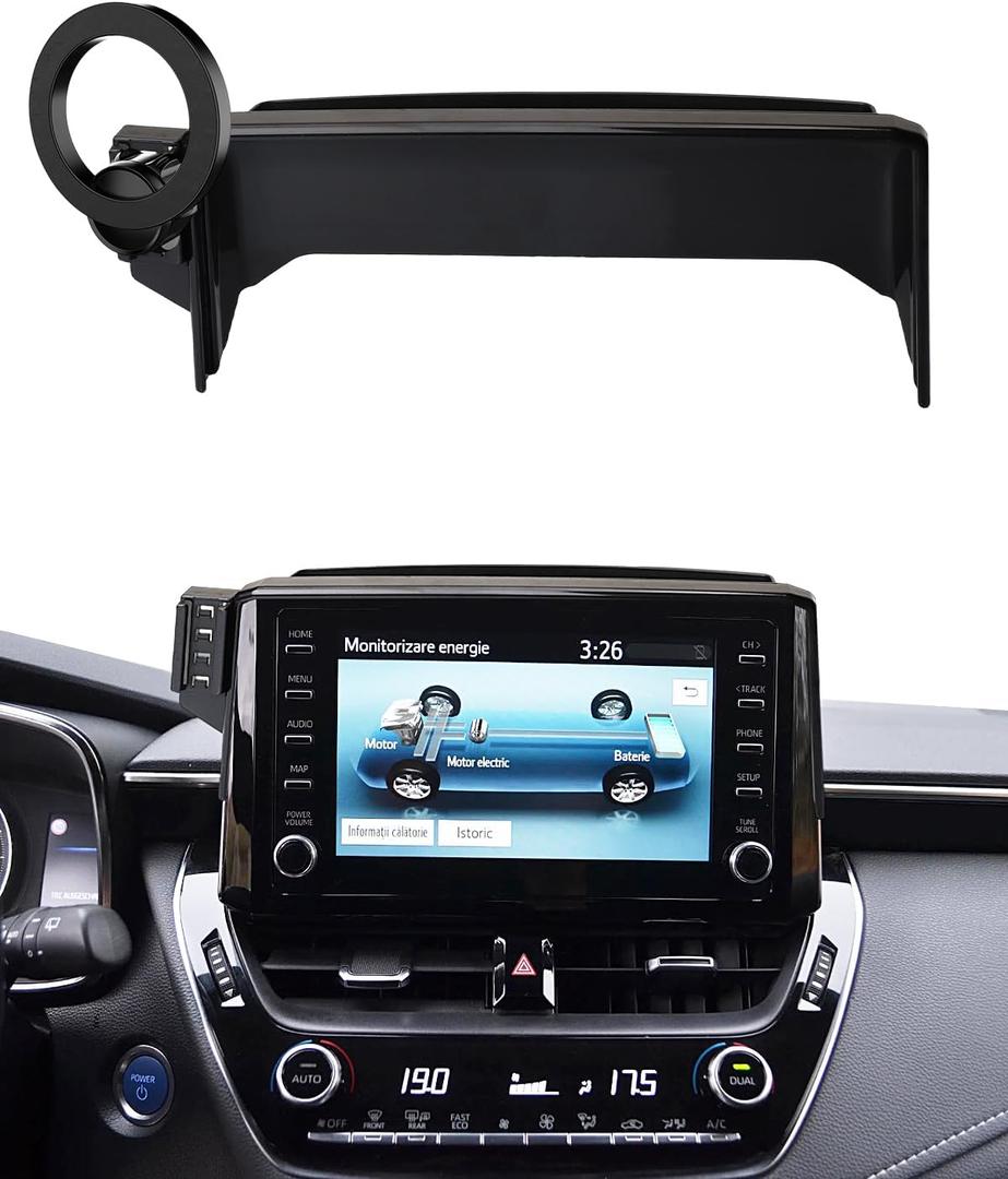 Car Phone Mount for 2019-2025 2026 Toyota Corolla/Corolla Hatchback /2022-2025 2026 Corolla Cross Accessories 8-inch Screen Compatible with Magsafe Car Phone Holder Not Affect Air Vent Phone Cradles
