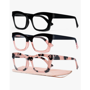 CCVOO Stylish Reading Glasses for Women, Eyeglasses, Blue Light Readers for Women, Computer Eye Glasses, Cheaters(1.75)
