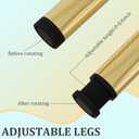 Gold Furniture Legs 7 Inch Legs for Furniture Set of 4, Adjustable Metal Legs for Dresser Cabinet Couch Ottoman Desk