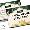 30 Daily Ramadan dua Card Set,Ramadan dua Cards Arabic & English with English meening for Kindergarten, Preschool, Homeschool