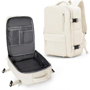 Carry On Backpack Women Men Travel Backpack Airline Approved Laptop Backpack Sport Rucksack, B-Khaki