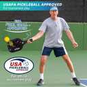 Pickleball Paddles Set of 2 or 4, or Single Paddle USAPA Approved Fiberglass Surface Pickleball Rackets Set for Men & Women