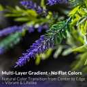 2 Pack Artificial Lavender Plants in Pots Artificial Potted Plants Fake Flower Plant Real Touch Silk Faux Plants Greenery for Indoor Porch Patio Greenery Farmhouse Garden Office Decor (Type 4)