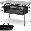 Outdoor Folding Portable Picnic Camping Table, Aluminum Roll-up Table with Easy Carrying Bag for Indoor,Outdoor,Camping, Beach,Backyard, BBQ, Party, Patio, Picnic (Large)