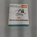 3.5mm Open Ear Headphones Wired headphones with Mic, 3.5mm+USB Connection, Air Conduction Wired Headset with Premium Sound Ultra-Light USB Headset Perfect for Phones Tablets PC Speakers -Black