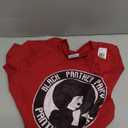 Black History Panther Party Logo Afro Hair T-Shirt S