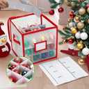 Christmas Tree Ball Organizer Ornament Storage ContainersOrnament Storage Box Hard Plastic Containers That Store Up To 64 Holiday Ornaments