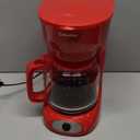 MUELLER HOME 12-Cup Red Coffee Maker - Perfect for Home or Office, Borosilicate Carafe, Auto-Off, Reusable Filter, Anti-Drip, Keep-Warm Function, Clear Water Level Window, Red Kitchen Accessories