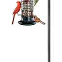 Shepherds Hooks for Outdoor94 Inch Diameter Outdoor Bird Feeder Pole with 5 Pronger Base, Adjustable Heavy Duty Garden Hanging Holder for Bird Feeders Lanterns Planting Hanger Weddings Decor Black