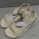 DREAM PAIRS Women's Sandals Open Toe Lightweight Summer Shoes Walking Casual Outdoor size 8 Beige