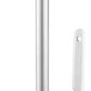 Toilet Brush and Holder Set with Fine Seam Brush, Toilet Bowl Brush Head with Ventilated Holder, Wall Mounted Toilet' Scrub Brushes Set for Bathroom Deep Cleaning(Color:White Grey)