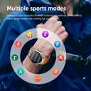 Smart Watch for Men, 1.85" Big Screen, 710mAh, IP67 Waterproof, with Bluetooth Call/Heart Rate/Pedometer/100+ Sports Modes Fitness Tracker Outdoor Sports Watch for Android iPhones (Orange)