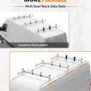MELIPRON Roof Rack Side Rails Fit for Sprinter Van 170" WB, Aluminum Track Racks with Rubber Seal Fit for 2007-2025 Sprinter High Roof