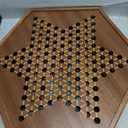 VAMSLOVE Large 17" Chinese Checkers Board Game for 2-6 Player Wooden Game Board, 16mm 60+12 Colorful Glass Marbles, Easy Grasping for Adults and Kids, w/Storage Drawer, Fun for Family Gathering