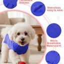 Dog Sweaters for Small Medium Large Dogs Cats, Soft Warm Turtleneck Pullover Solid Cable Knit Fleece Stretch Pet Clothes,Classic Fuzzy Coat for Puppy Girl Boys for Fall Winter Cold Weather