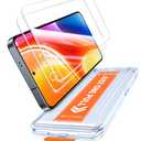 TORRAS 12FT Military-Grade Shatterproof for Samsung Galaxy S25 Plus / S25+ Screen Protector [9H+ Aerospace Tempered Glass＆ One-Pull Installation] Full Coverage Fit Bubble Free 6.7″ GlassGo X, 2 Pieces