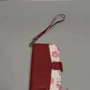 ULAK Compatible with iPhone 12/12 Pro Wallet Case with Card Holder [RFID Blocking], PU Leather Case with Kickstand Card Slots Wrist Strap, Durable Shockproof Protective Cover 6.1 Inch, Burgundy