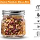 Mason Jars 8 oz 30 Pack- Small Mason Jars With Silver Lids -1/4 Quart Canning Jars| Storage Glass Jars With Lids For Jelly, Jam, Honey, Pickles - Spice Glass Jars - With 30 Chalkboard Labels