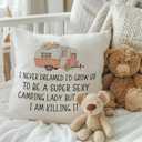 Camper Gifts Pillow Covers 18x18 Inches, Funny Sarcastic Decorative Pillowcase Cases, Camping Gifts for Women Throw Pillow Covers for Couch Sofa Bed Home Room Decor