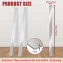 2 Pcs 304 Stainless Steel Strips, Brushed Self Adhesive Strip Metal Trim Strip, Finishing Sheet Metal Strips for Microwave/Oven/Range/Cooktop, 30" Long, 1" Wide Gap Filler for Kitchen Decor