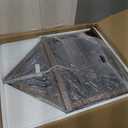 HBCY Creations Flag Display Case with Certificate Holder for 3' x 5' American Flag, Solid Wood with Glass Front with Wall Mount or Standing Display, Rustic Brown