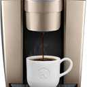 Keurig K-Elite Single Serve K-Cup Pod Coffee Maker, with Strength and Temperature Control, Iced Coffee Capability, 8 to 12oz Brew Size, Programmable, Brushed Gold
