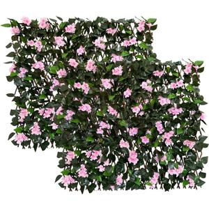 Expandable Fence Privacy Screen for Balcony Patio Outdoor,Decorative Faux Ivy Fencing Panel,Artificial Hedges