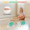 Magic Dancing Octopus Toy, Squid Crawling Toy with LED Light & Music, USB Rechargeable Interactive Baby Toys, Tummy Time Toys for Toddler Boys Girls Birthday (Green)