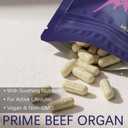 BENIX Beef Organ Supplement for Women - Grass-Fed Liver & Heart Capsules - 60 Count (1)