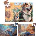 3 Pack 36 Piece Large Jigsaw Piece Puzzles for Elderly Seniors, Big Puzzles Easy Activities Games Gift for Alzheimer and Dementia Patients in Nursing Home