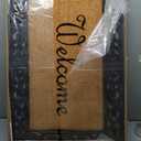 BirdRock Home Classic Welcome Brush Coir Doormat with Black Rub - 24 x 36