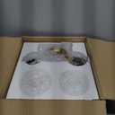 2-Light Vanity Lights, Brushed Gold Bathroom Light Fixture with Striped Textured Milky White Glass Shade, Modern Vanity Lighting Fixture for Bathroom Wall Light Over Mirror, E26 Wall Sconce