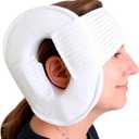 KMINA Ear Piercing Pillow for Side Sleeping with Adjustable Strap, Washable, Pressure Relief Pillow, Hole in Center, Made in Europe