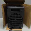 Space Heater for Indoor Use, 1500W PTC Ceramic Heater with Thermostat, Small Space Heater 2S Rapid Heating, 3 Modes, Electric Portable Heater with Safety Protection for Bedroom, Quiet Office